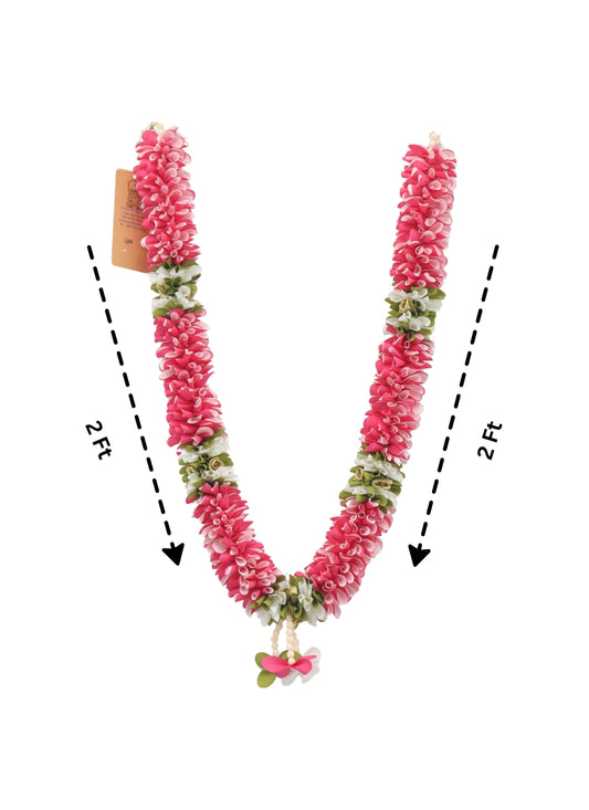 Artificial Pink & White Decorative Garland 4ft