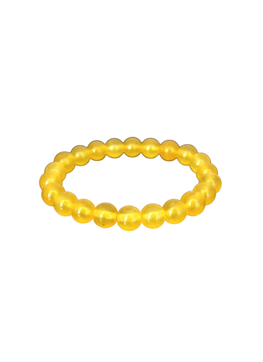 YELLOW AQATE BRACLET