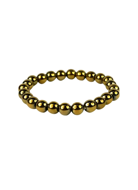 GOLDEN HEMATITE BRACLET