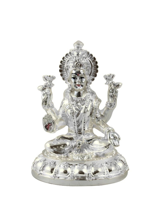 silver coated ROUND LAKSHMI JI SILVER