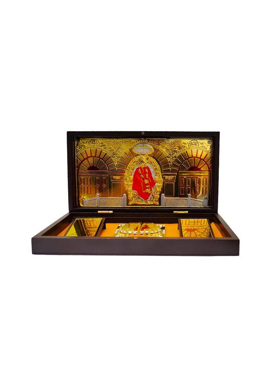 POOJA BOX WITH PATRA BIG (Sai Baba)