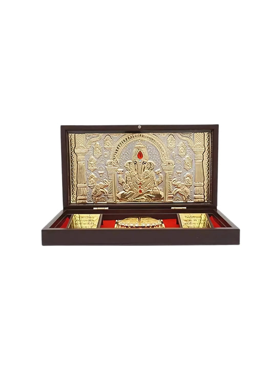 POOJA BOX WITH PATRA BIG (Ganesh)