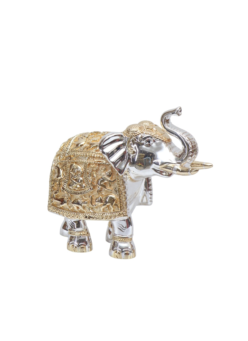 Silver Coated Elephant 3"