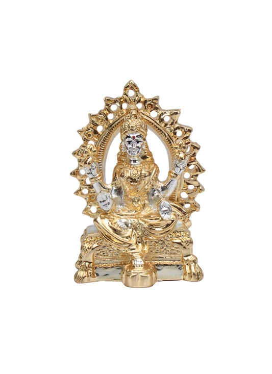 Gold Coated & Silver Plated Goddess Lakshmi