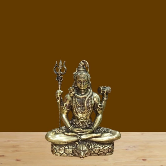 BRASS SHIVA SITTING (RJT) 2.5*1.5*3"