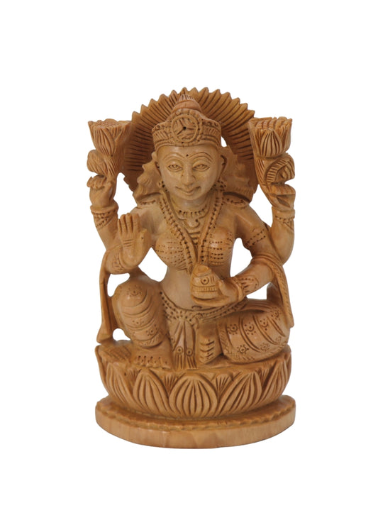 Wood Figure Laxmi Assotted