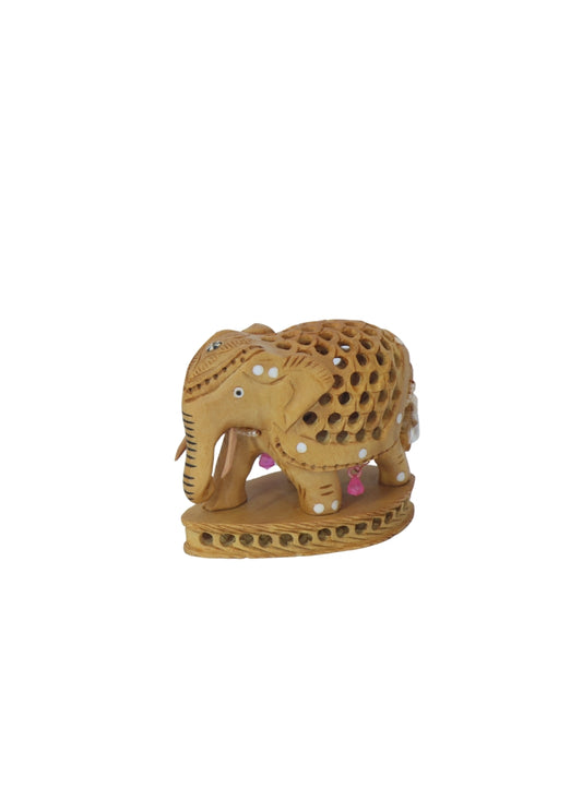 wood stand jali Elephant 3"