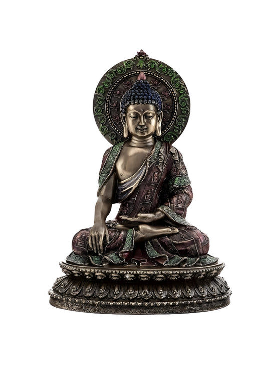 Copper Finish Sitting Buddha (UWJZ)