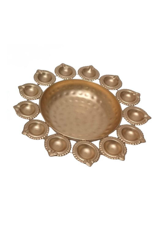big metal Diya urli