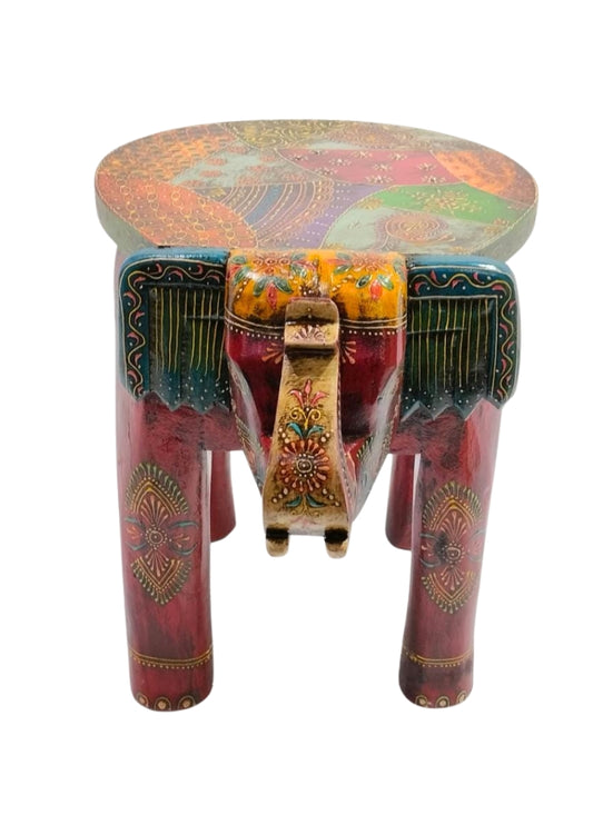 Wooden Painted Stool 18"