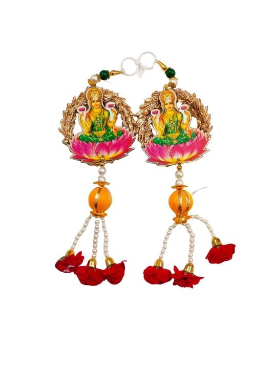 Laxmi with Pearl Set Wall Hanging