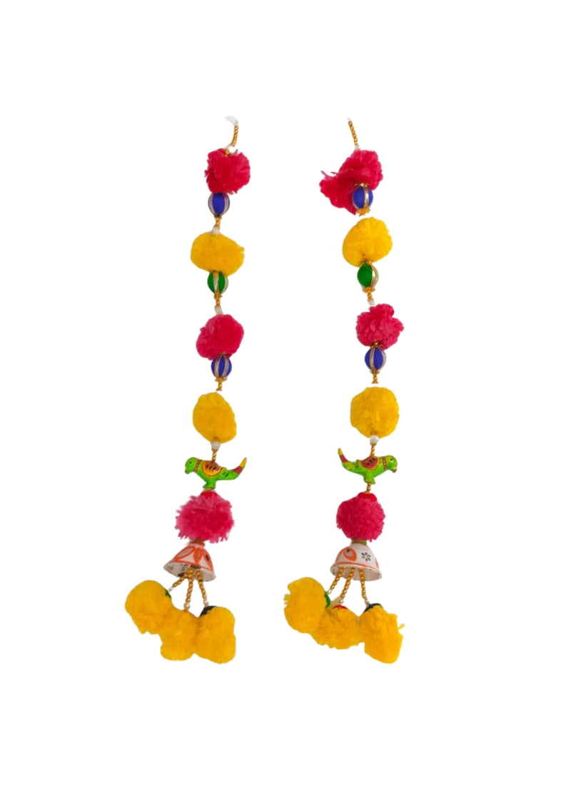 Parrot with Marigold set Wall Hanging