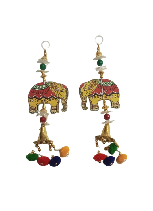 Elaphant with Bell Wall Hanging