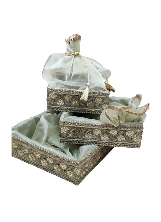 Green Lace Net Basket 12*12