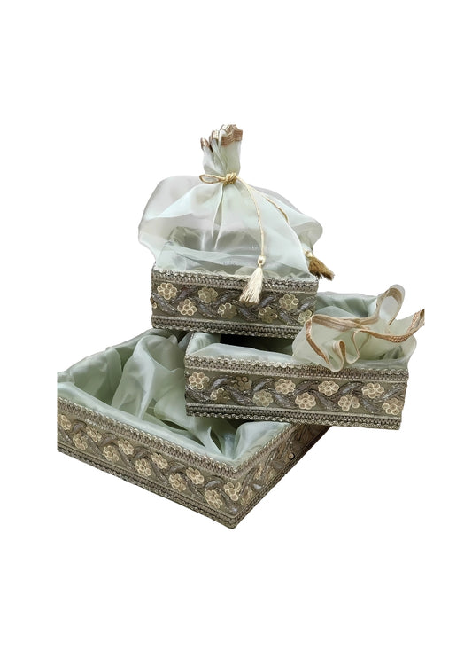 Green Lace Net Basket 10*10