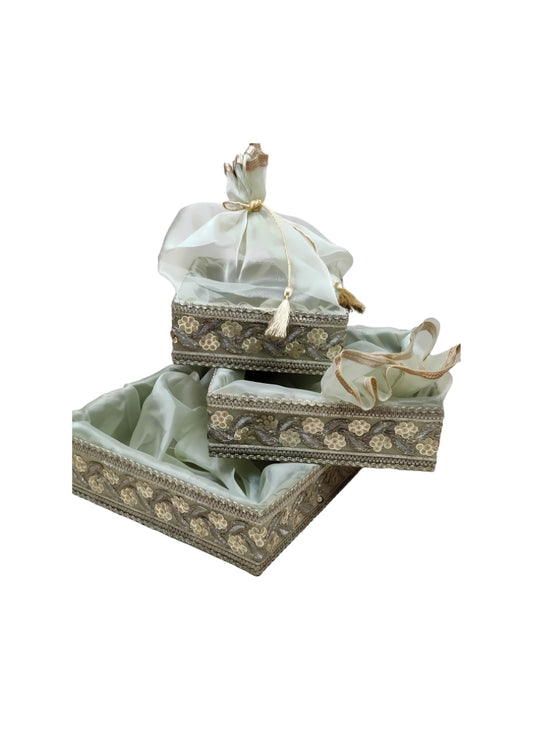 Green Lace Net Basket 8*8