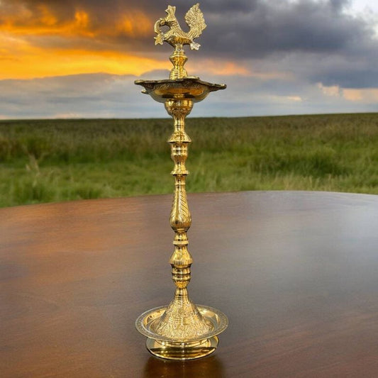 Brass Kuthu Vilakku/Peacock Samai Diya