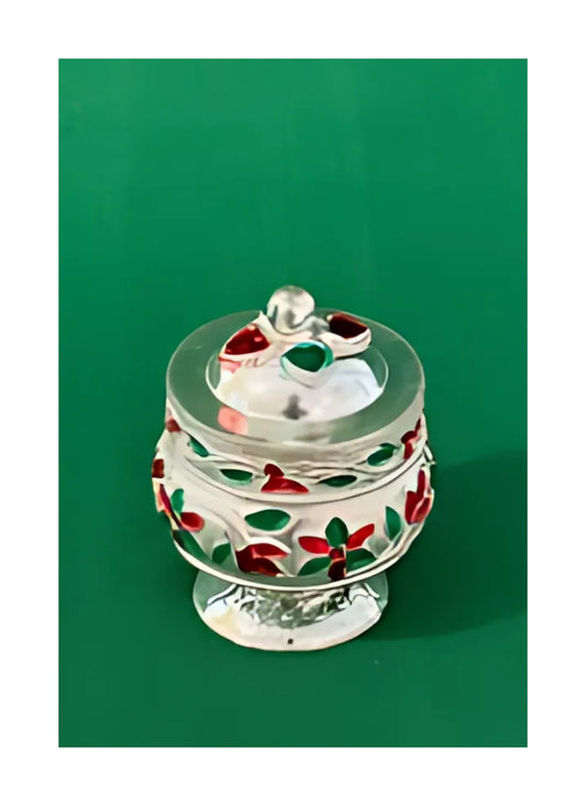 German silver WM  MINAKARI DABBI (35GM)