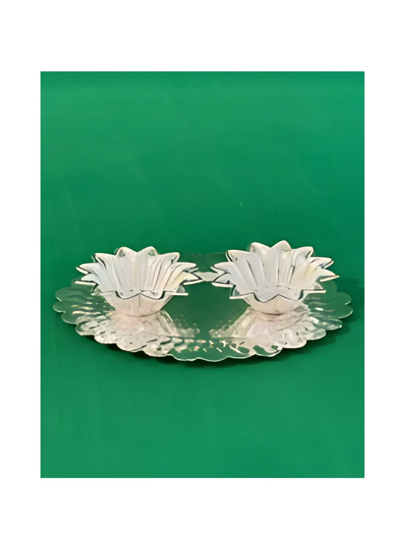 German silver WM DEVDAS KARUNA PLATE (51GM)