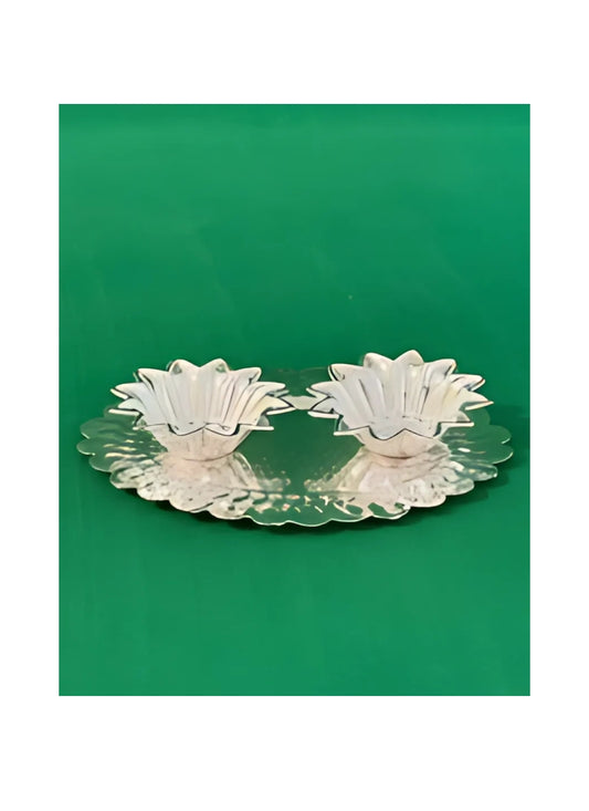 German silver WM DEVDAS KARUNA PLATE (51GM)