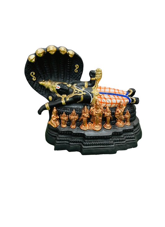Ananta Padmanabha Swamy Golu Doll – Lord Vishnu Reclining on Adishesha with Devotees