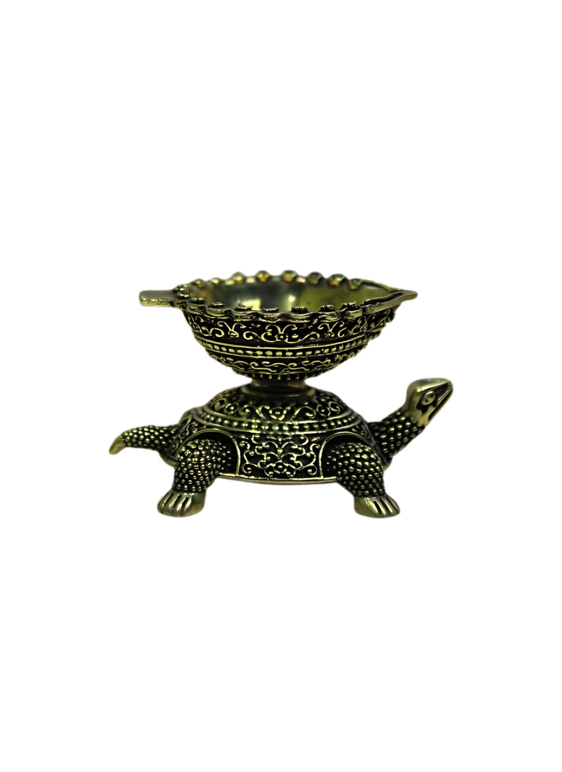 BRASS TORTOISE DIYA (UTS) 2.5*1.5*15"
