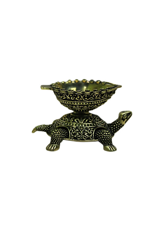 BRASS TORTOISE DIYA (UTS) 2.5*1.5*15"