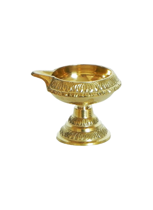 Brass kuber Diya with Stand