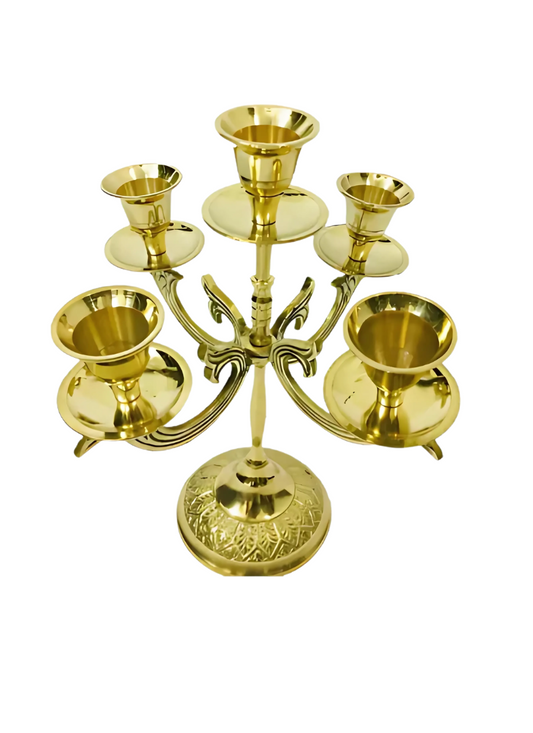 Brass Candle Stand Isha no 5