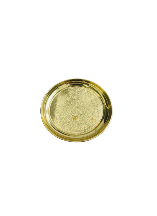 Brass China Plate Ambose 6"