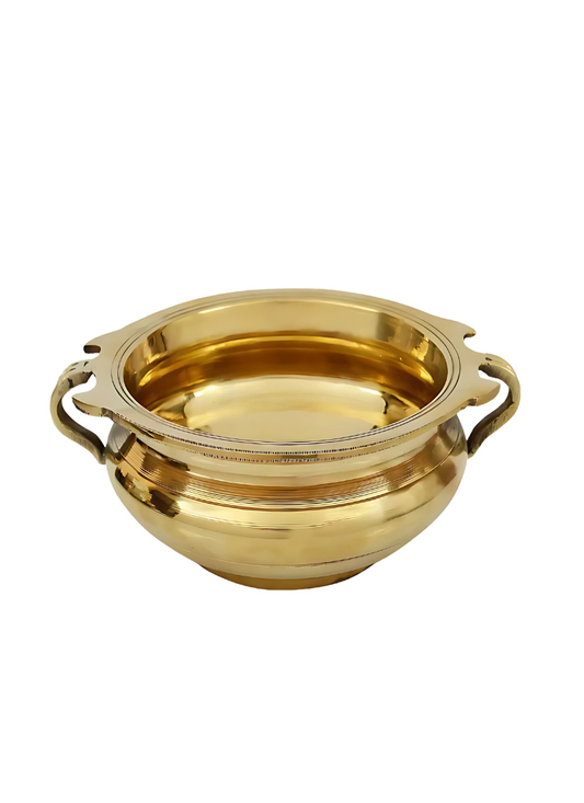 Brass Classic Traditional Urli Bowl with Handles