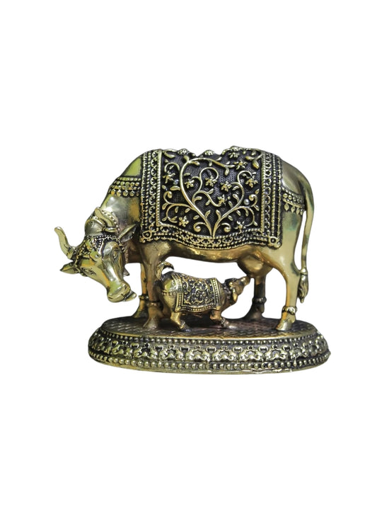 Brass Cow Calf (STTR) 4.5*3*4"