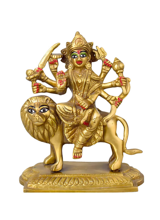 Durga with Base Round 3.5*3*5"