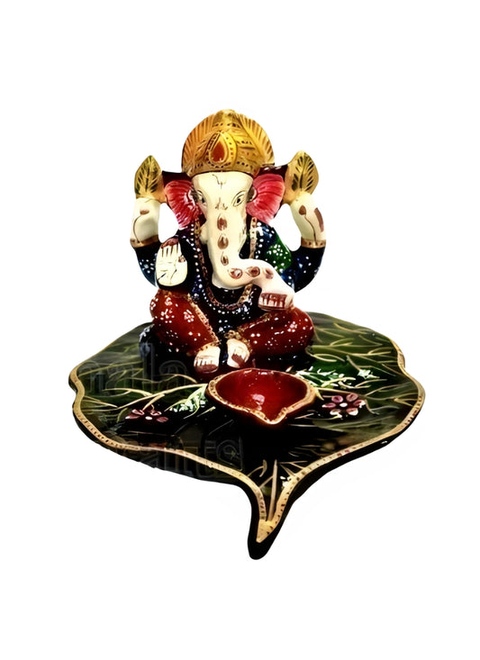 Metal Deepak Ganesha