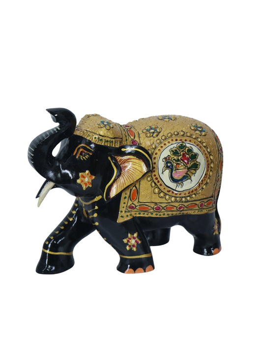 Wood PTD Stone Elephant 5"