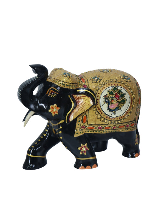 Wood PTD Stone Elephant 6"