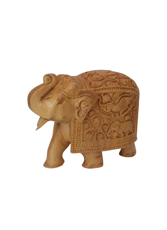Wood Carbing  Elephant TU 4"