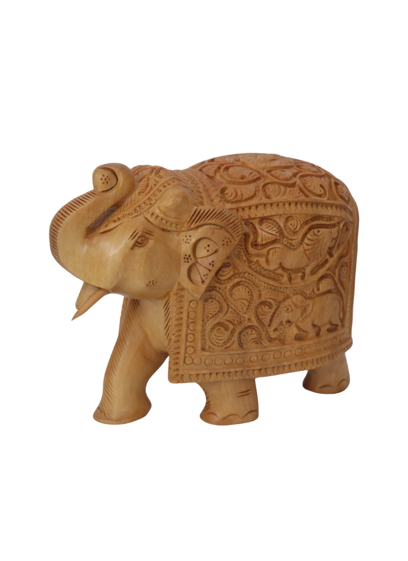 Wood Siker Elephant 6"
