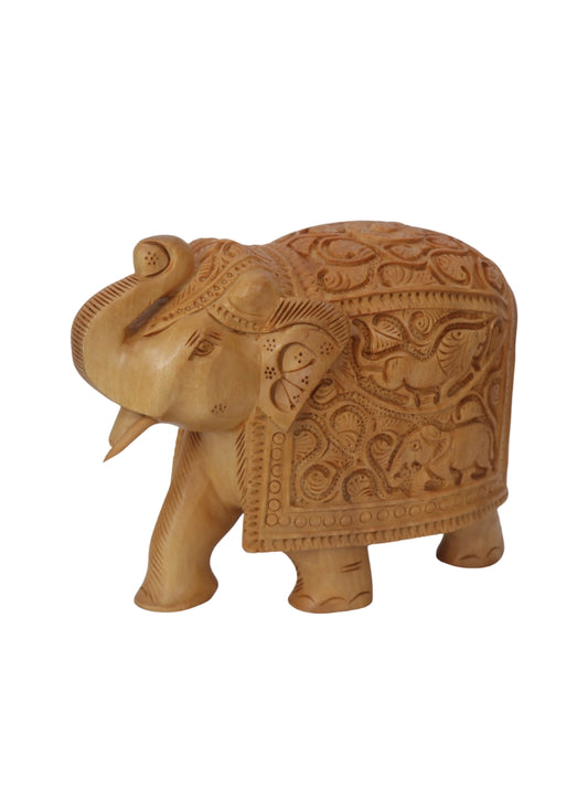 Wood Siker Elephant 6"