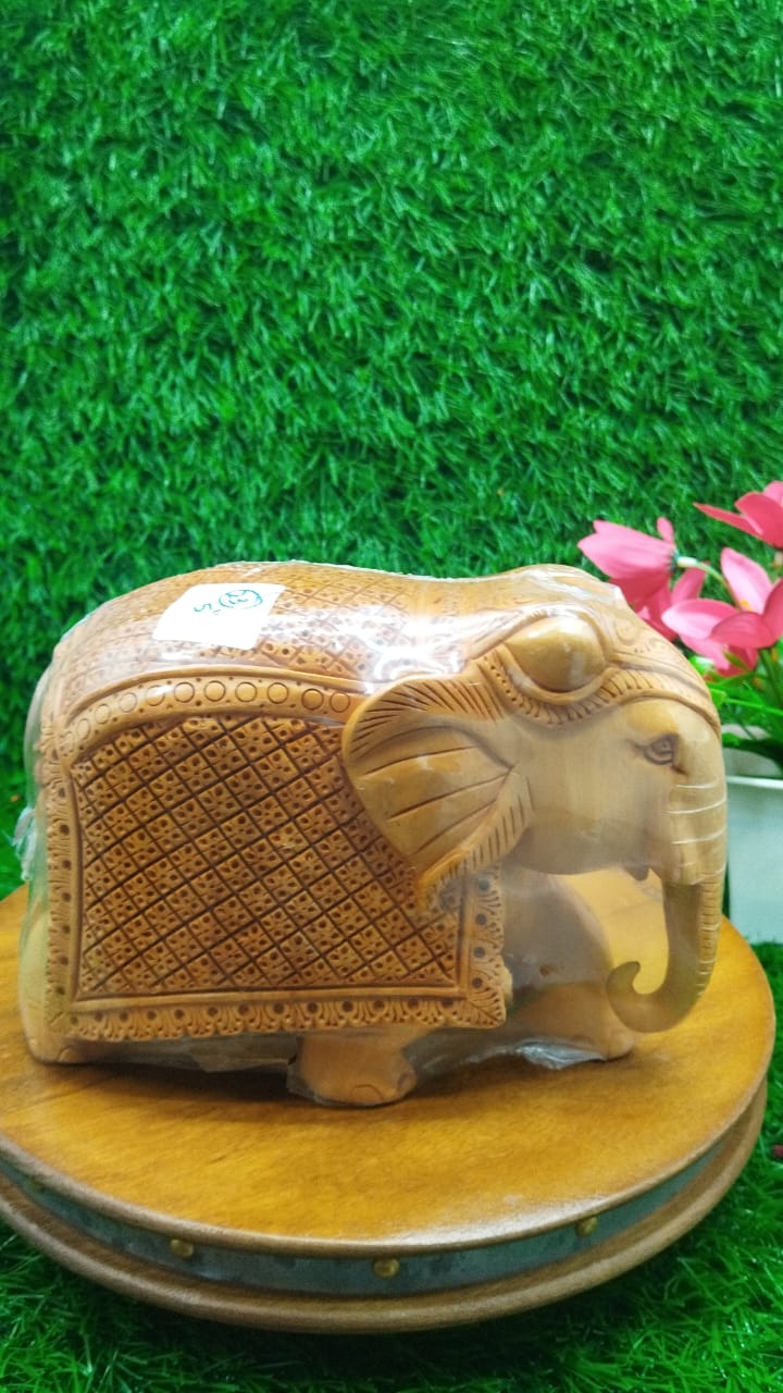 Wood  Carbing Elephant Fixc TD 5"