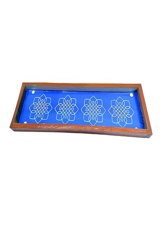 Flower Kambi Kolam Border Rangoli Stencils 17x5