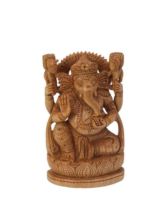 Wood Figure Ganesh Assotted