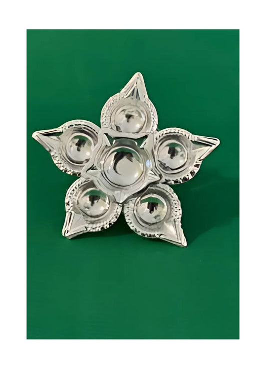 German silver WM PANCHAM DEEPA (29GM)