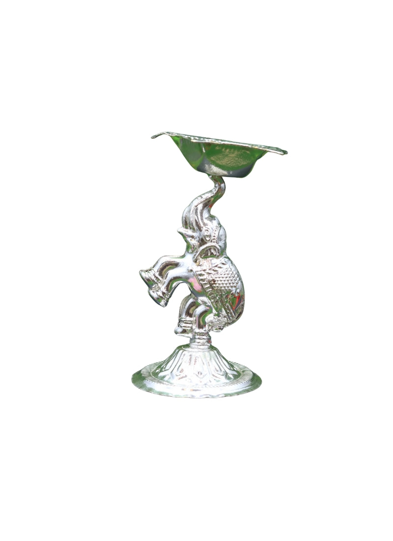 German Silver Plated Elephant Devdas