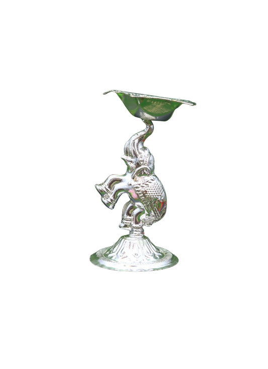 German Silver Plated Elephant Devdas
