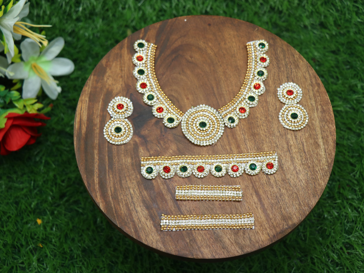 Devotional Decorative set  green and red