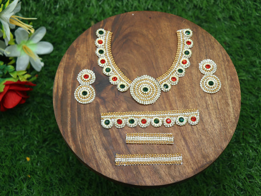 Devotional Decorative set  green and red