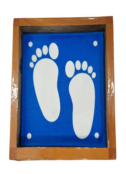 Krishna Pada Rangoli Stencils 10x10