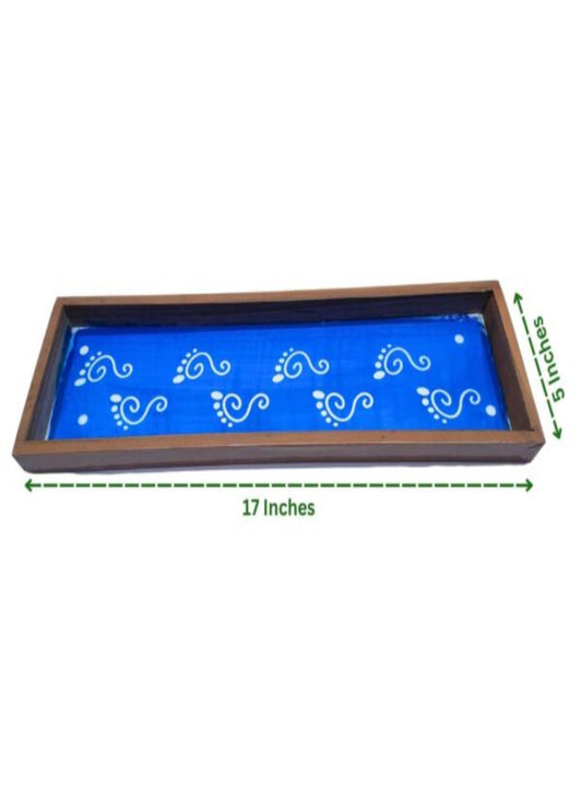 Krishna Pada Border Rangoli Stencils 17x5