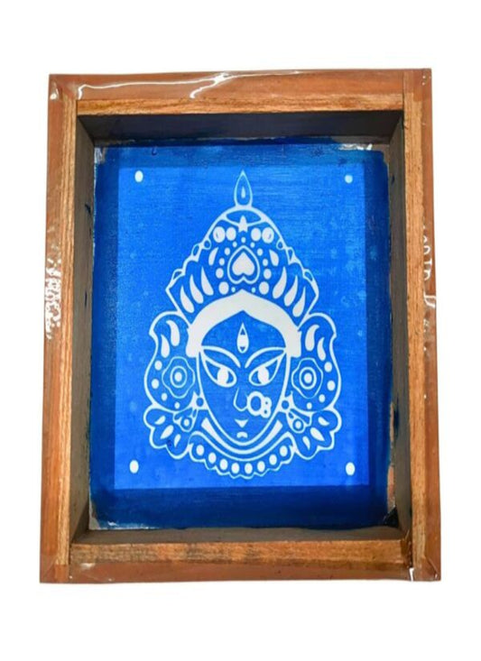 Maa Durga Face Rangoli Stencils 10x10